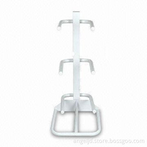 Bottle Rack with Solid Steel Construction, Available in White Color